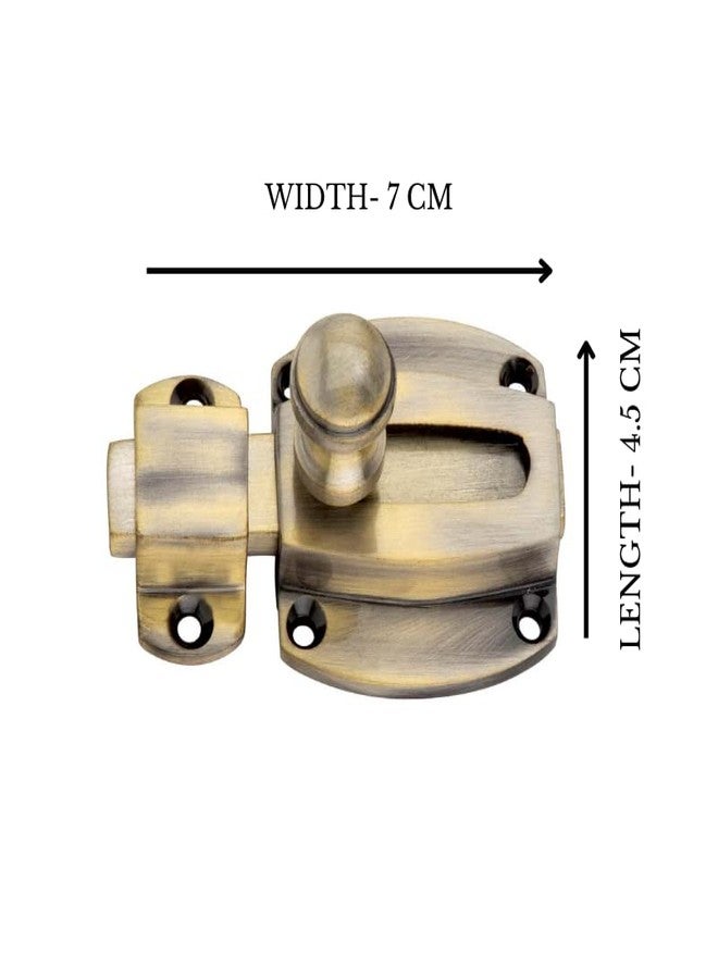 Sardar Brass Antique Door Latch| Baby Latch Lock| Sliding Latch Lock|Tower Bolt for Home, Office, Kitchen, Bathroom - Image 3